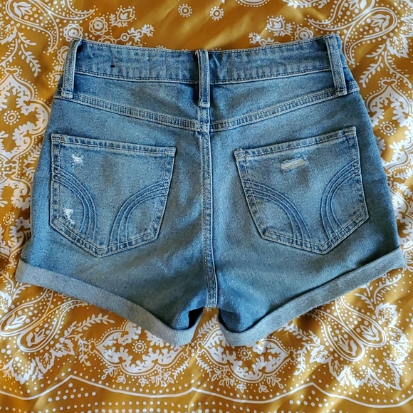 High Rise Midi Jean Shorts - Picture 2 of 4